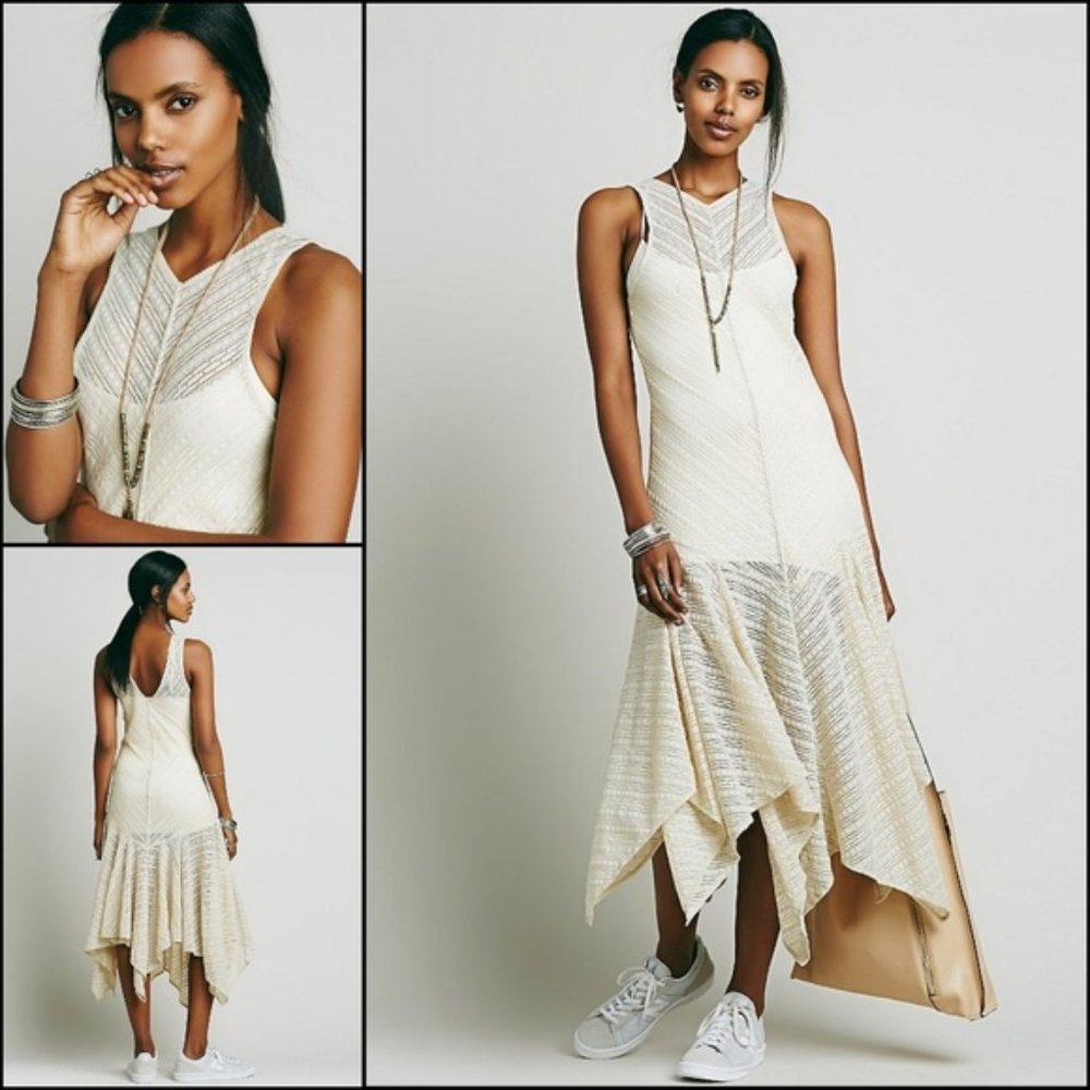 NWOT Free People Lila Lace Slip Maxi Dress